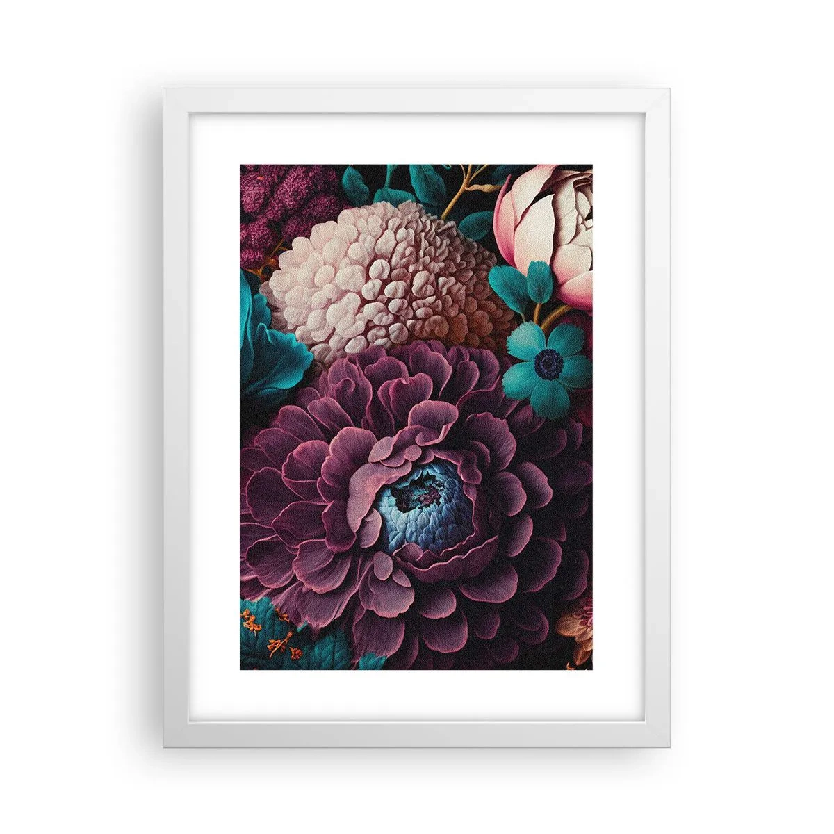 Plakat w białej ramie - Natura na bogato - 30x40 cm