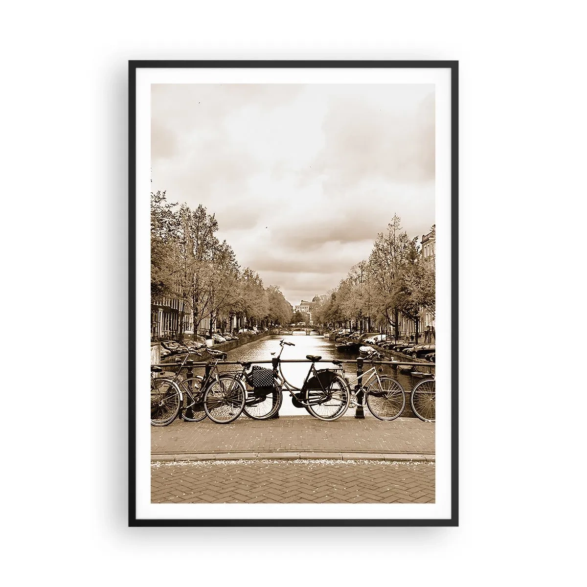 Plakat w czarnej ramie - Holenderskie klimaty - 70x100 cm