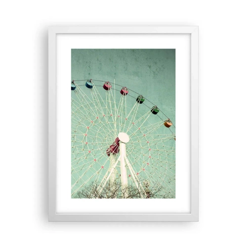 Plakat w białej ramie - Zapraszamy do zabawy - 30x40 cm