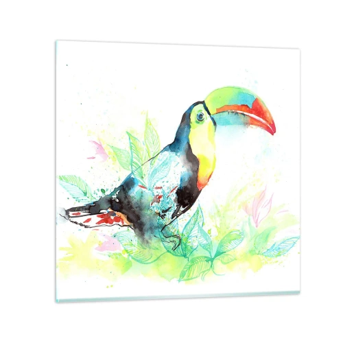 Obraz na szkle - Barwny jak Ameryka Południowa - 50x50 cm