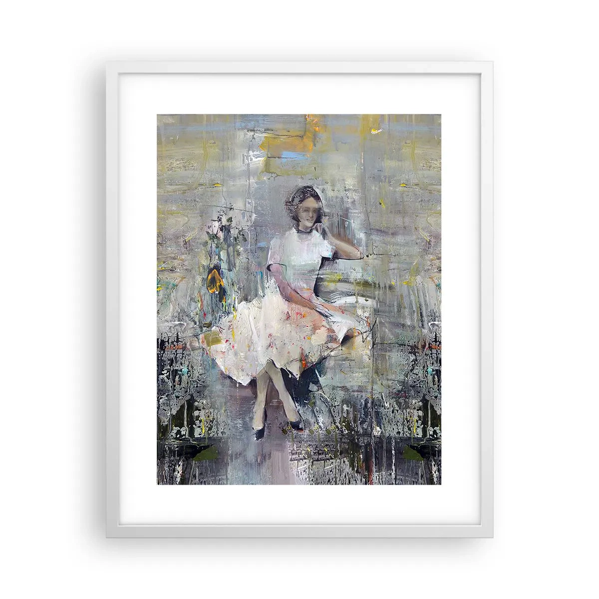 Plakat w białej ramie - Klasyczna i nowoczesna - 40x50 cm