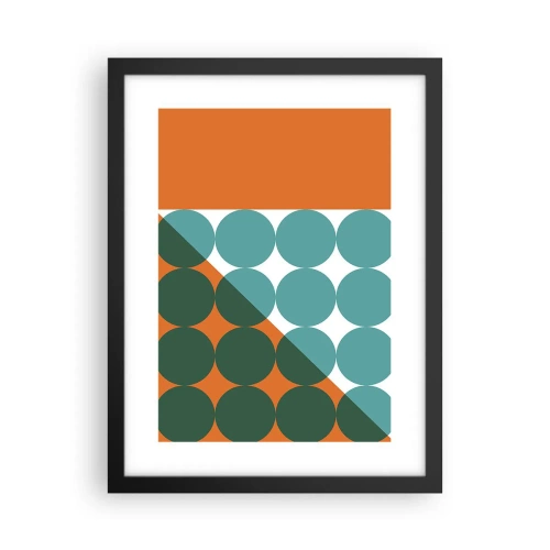 Plakat w czarnej ramie - W górę i na skos - 30x40 cm