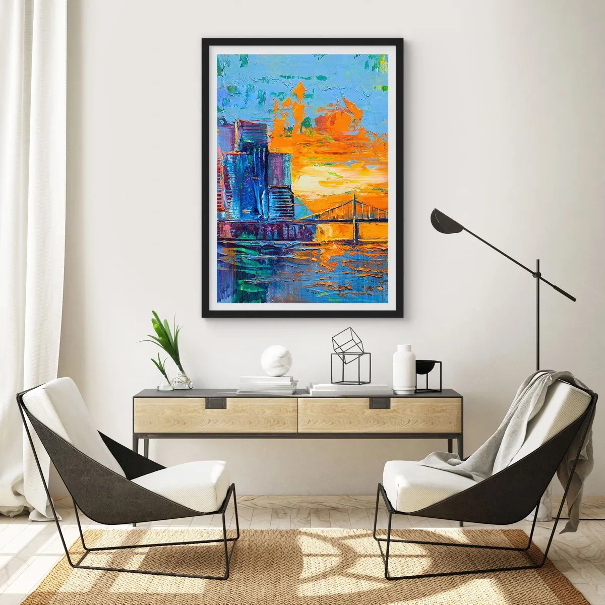 Plakat w czarnej ramie - Kultura i natura - 30x40 cm