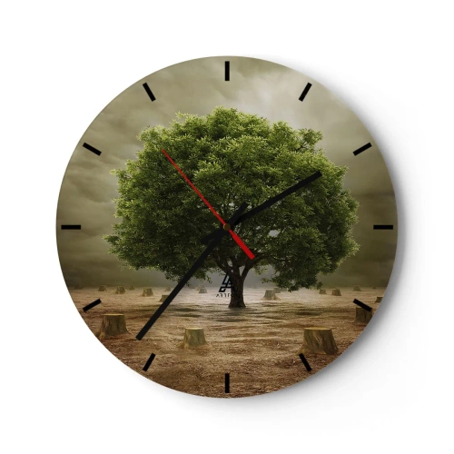 Zegar ścienny - Cała nadzieja - 40x40 cm