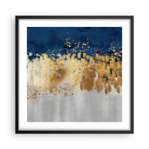 Plakat w czarnej ramie - Nowoczesna kompozycja z błyskiem - 50x50 cm