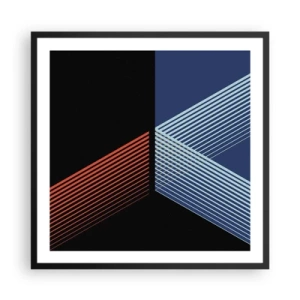Plakat w czarnej ramie - Prosta historia - 60x60 cm