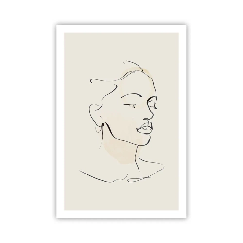 Plakat - Pewną kreską - 61x91 cm