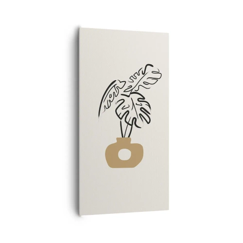 Obraz na płótnie - Monstera – ozdoba domu - 65x120 cm