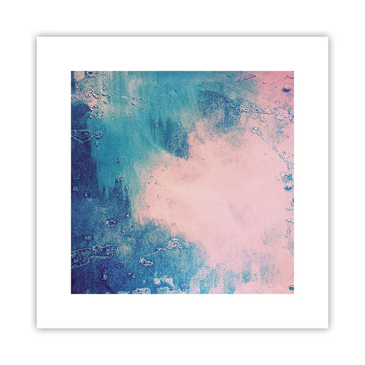 Plakat - Błękitne objęcia - 30x30 cm