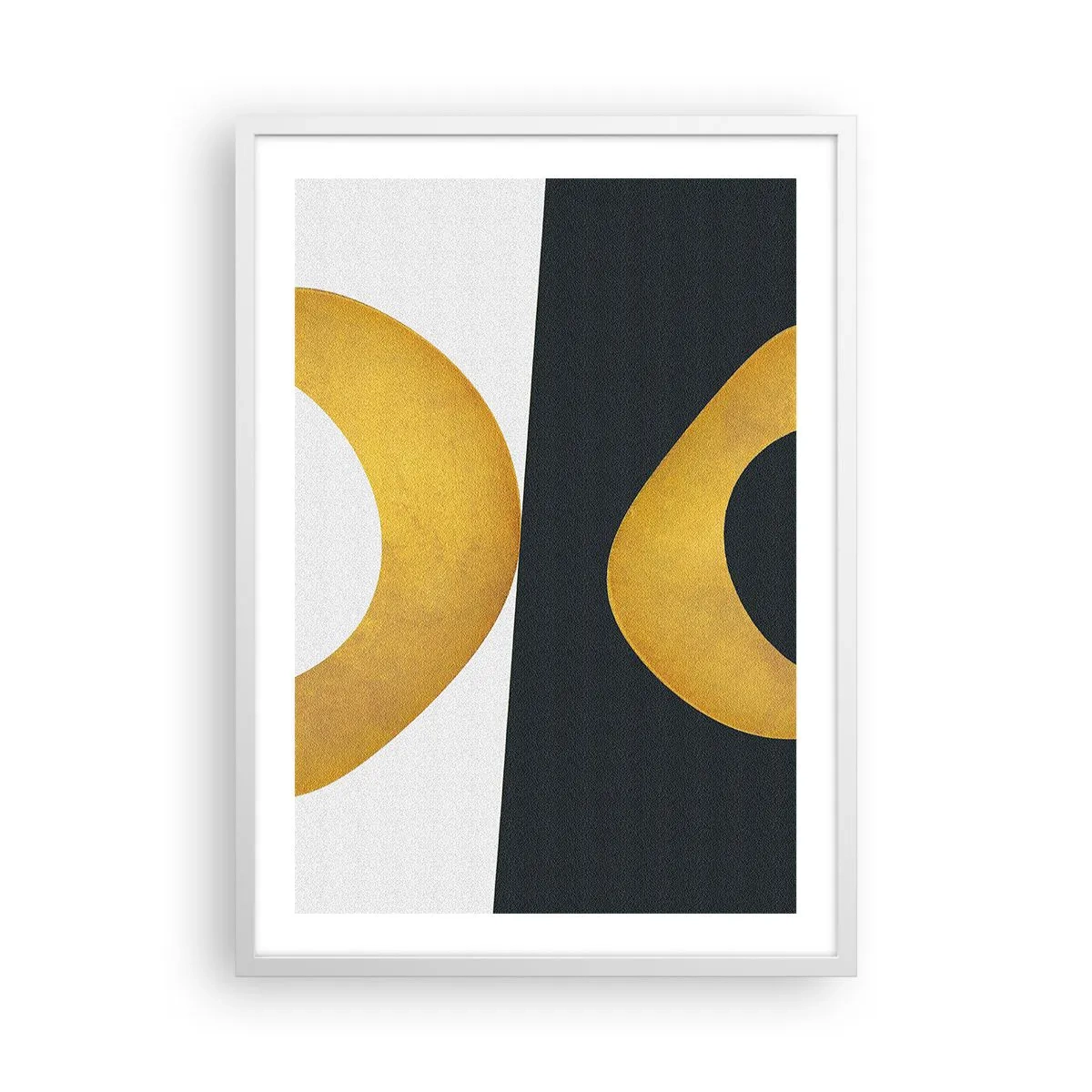 Plakat w białej ramie - Po pierwsze: złoto - 50x70 cm