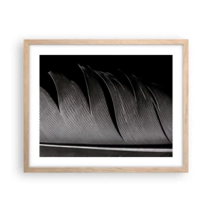 Plakat w ramie jasny dąb - Pióro – cudowna konstrukcja - 50x40 cm