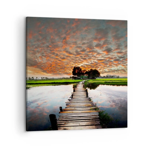 Obraz na płótnie - Rozłóż ramiona - oddychaj - 50x50 cm