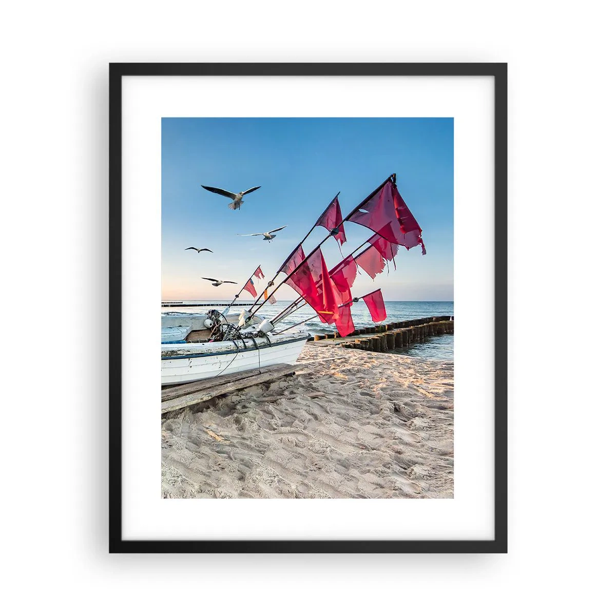 Plakat w czarnej ramie - Zasłużony odpoczynek - 40x50 cm