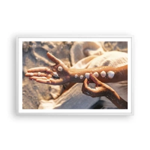 Plakat w białej ramie - Piękno w zasięgu ręki - 91x61 cm