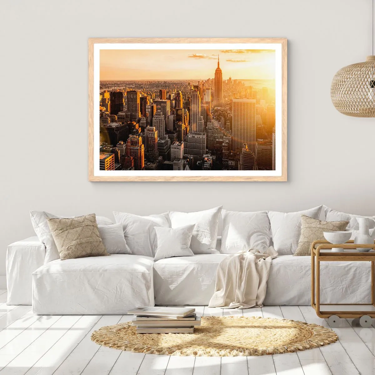 Plakat w ramie jasny dąb - Rosnąc w słońcu - 91x61 cm