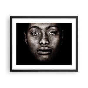 Plakat w czarnej ramie - Jedna łza - 50x40 cm