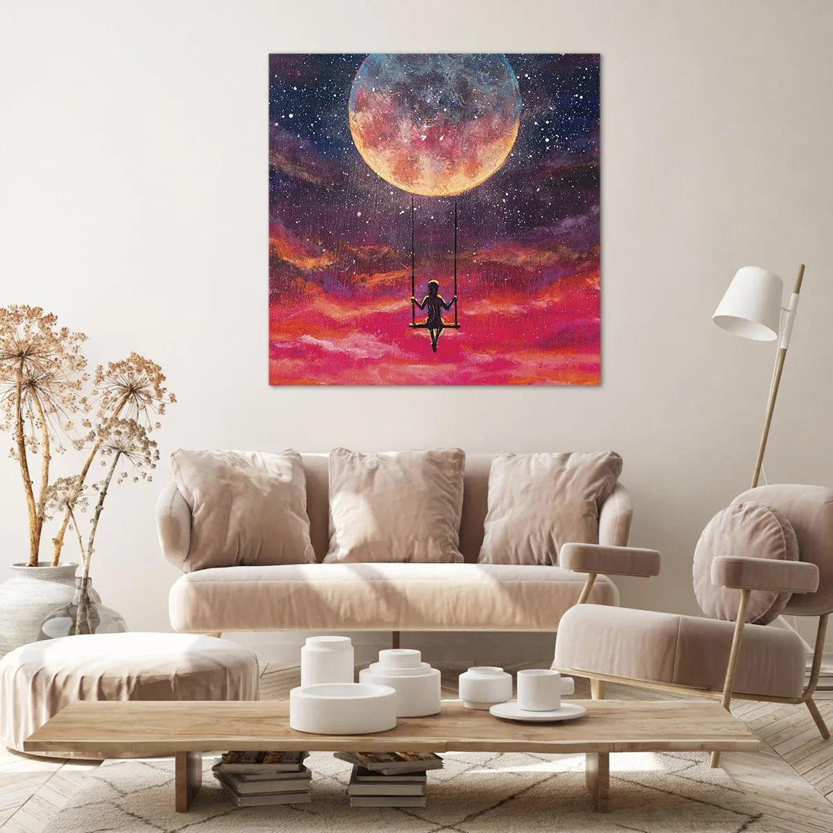 Obraz na płótnie - Bujać w obłokach - 70x70 cm