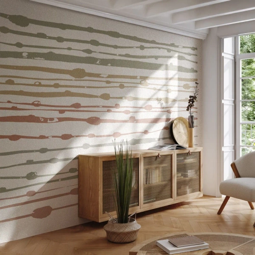 Fototapeta na wymiar Standard Eco - Muzyczny zapis barw - Minimalizm, Pastelowy, Sztuka