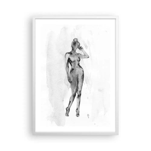 Plakat w białej ramie - Studium ideału kobiecości - 50x70 cm