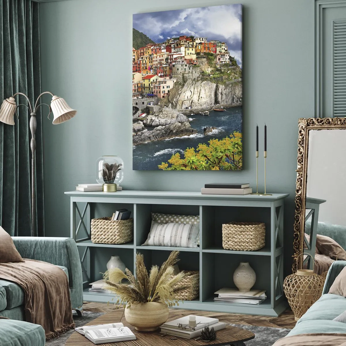 Obraz na płótnie - Gromadka przytulona do skał - 65x120 cm