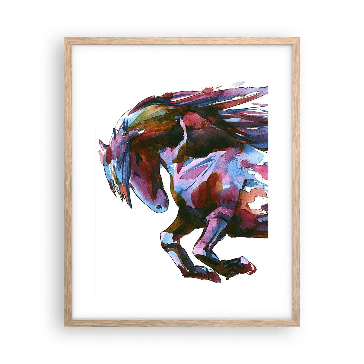 Plakat w ramie jasny dąb - W uniesieniu - 40x50 cm