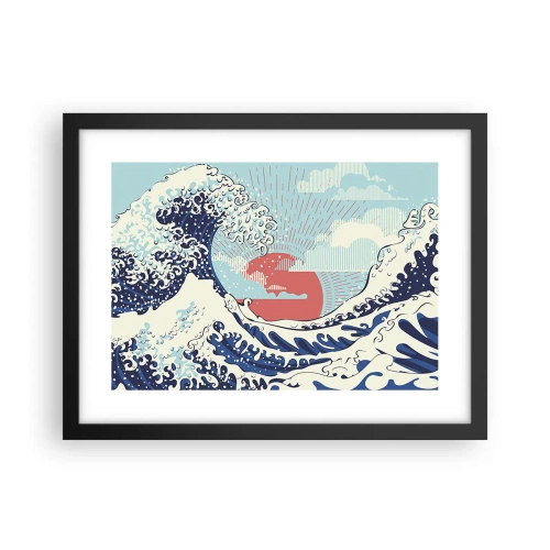 Plakat w czarnej ramie - Z japońskich inspiracji - 40x30 cm