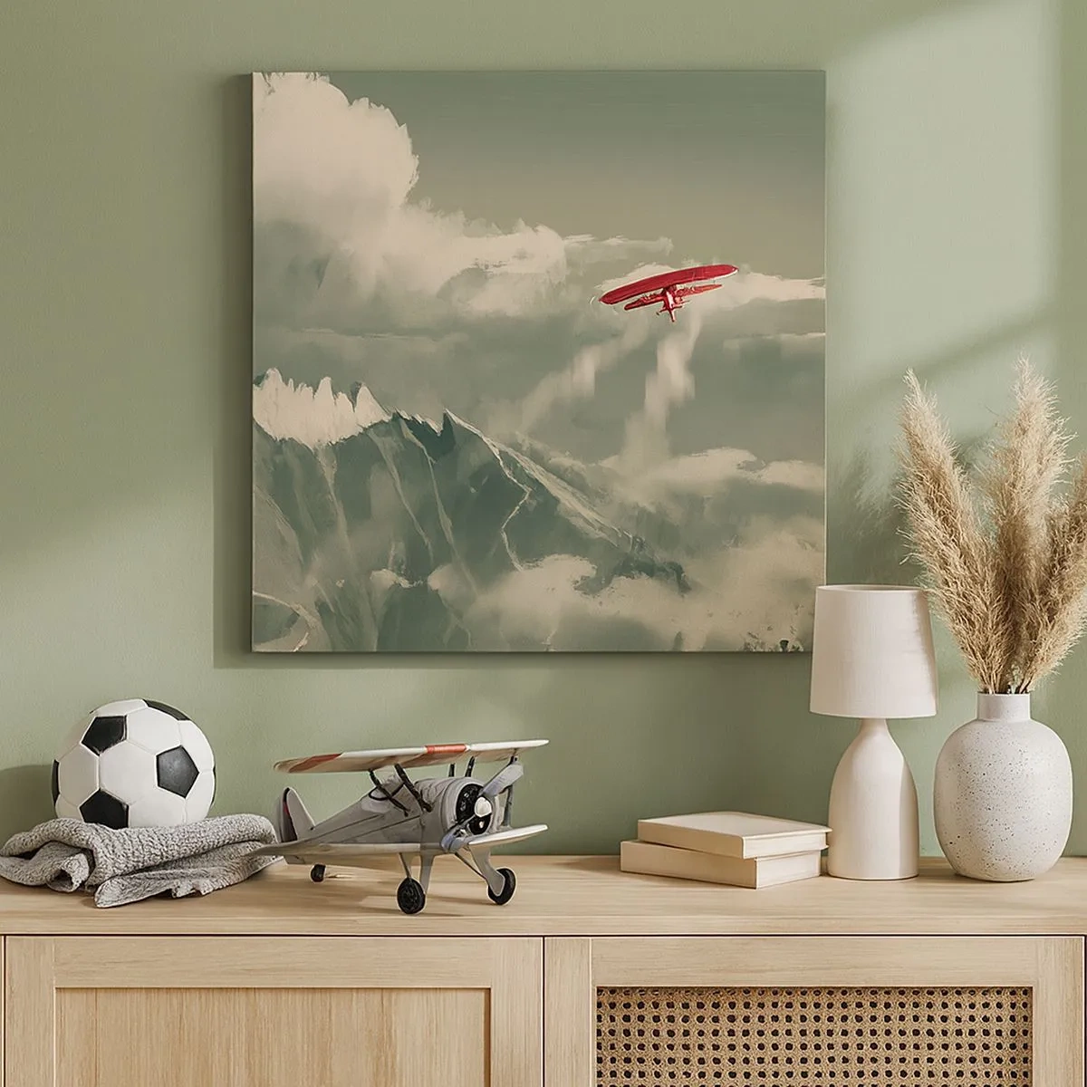 Obraz na płótnie - Nieustraszony pionier - 30x30 cm