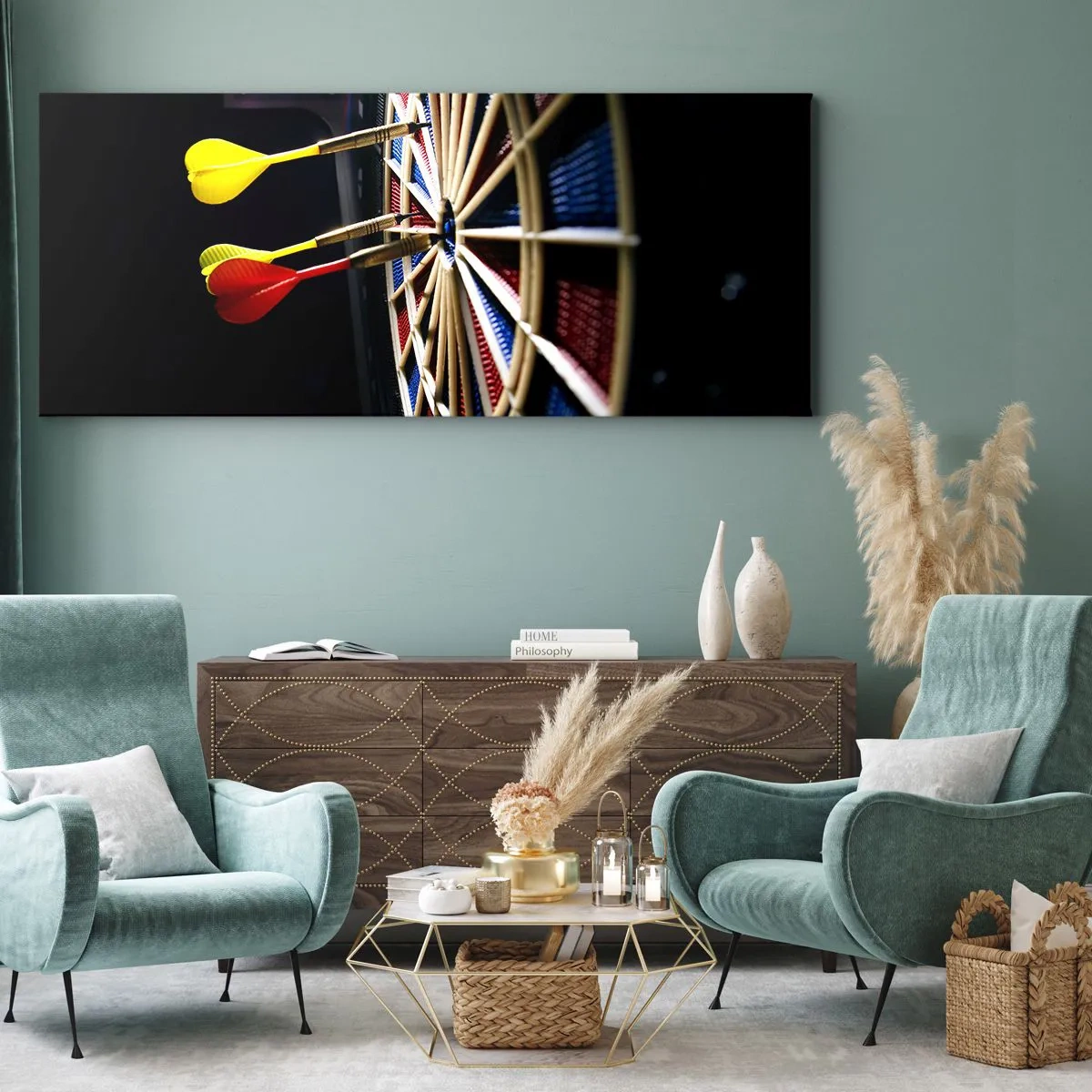 Obraz na płótnie - W samo sedno - 100x40 cm