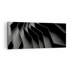 Obraz na płótnie - Przestrzenny porządek - 100x40 cm