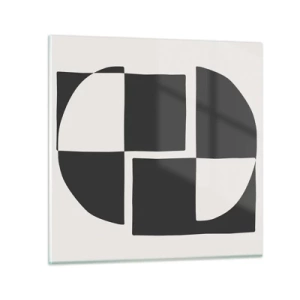 Obraz na szkle - Antyteza – synteza - 30x30 cm