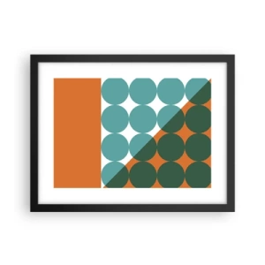 Plakat w czarnej ramie - W górę i na skos - 40x30 cm