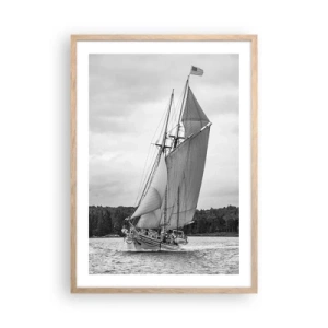 Plakat w ramie jasny dąb - Bracia wiatru - 50x70 cm