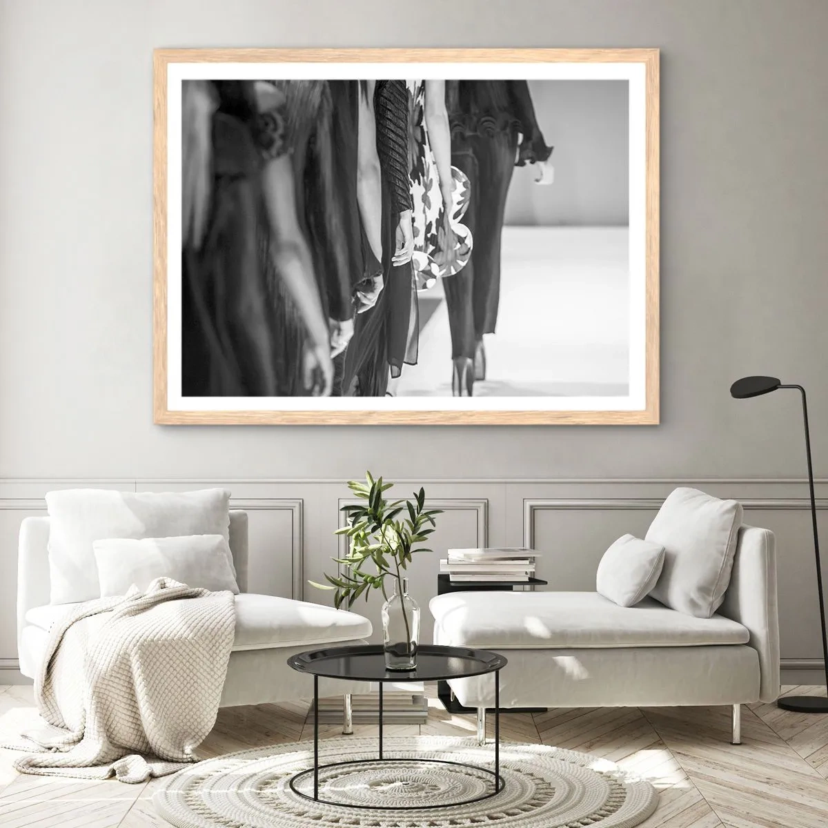 Plakat w ramie jasny dąb - Stylowa parada - 70x50 cm