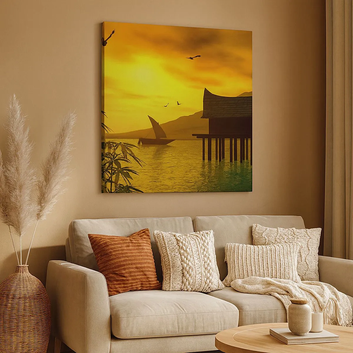 Obraz na płótnie - Upragniony spokój - 30x30 cm