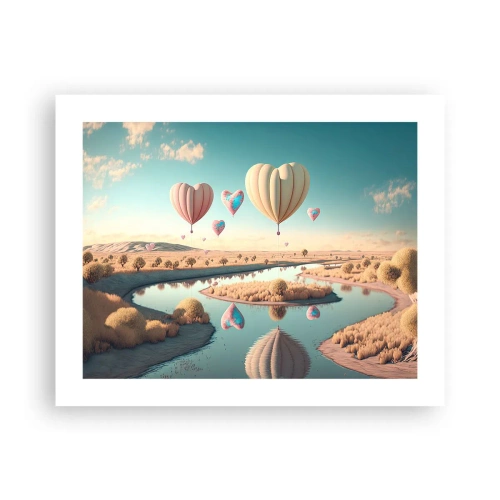 Plakat - Miłość pozwala wznieść się - 50x40 cm
