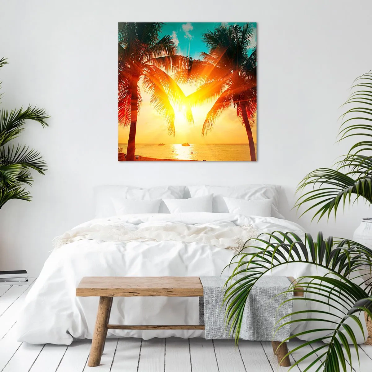 Obraz na płótnie - Egzotyczna para - 70x70 cm