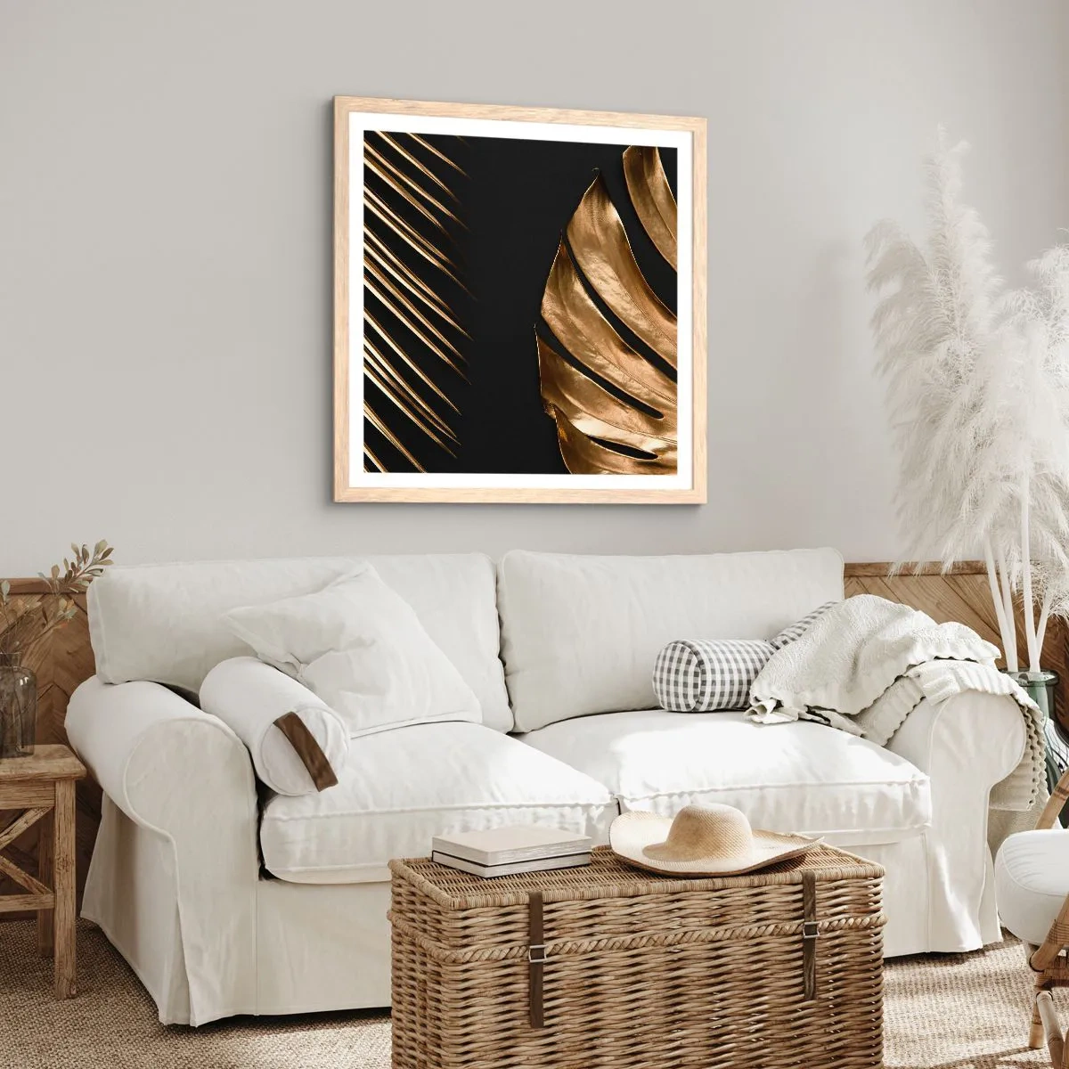 Plakat w ramie jasny dąb - Różne, a równie drogie - 50x50 cm