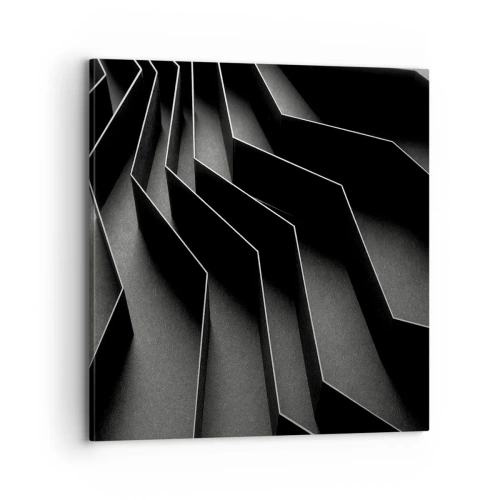 Obraz na płótnie - Przestrzenny porządek - 70x70 cm