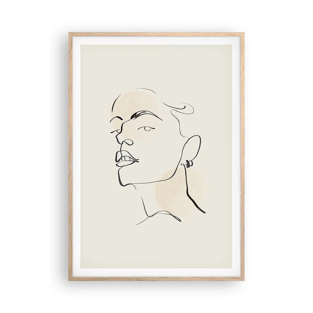 Plakat w ramie jasny dąb - Dumne spojrzenie - 70x100 cm