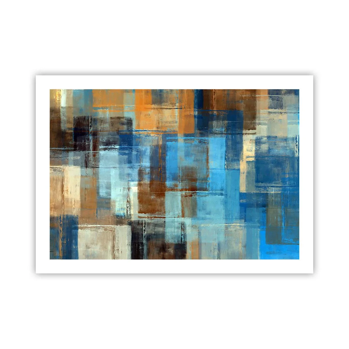 Plakat - Przez błękitną zasłonę - 70x50 cm