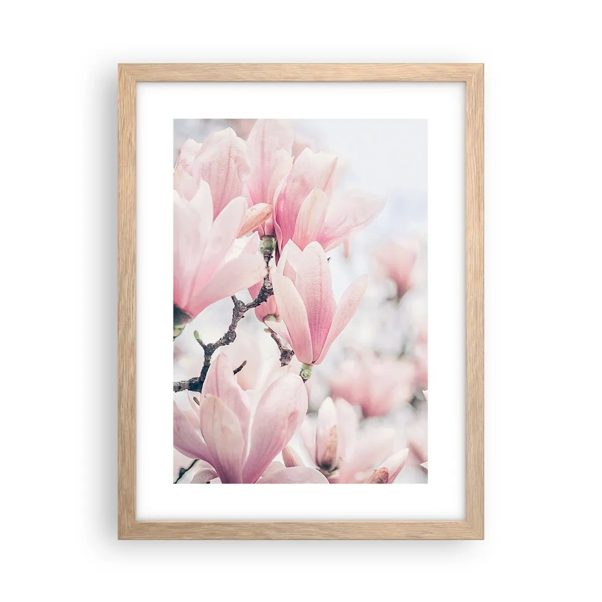Plakat w ramie jasny dąb - Ideał subtelności - 30x40 cm