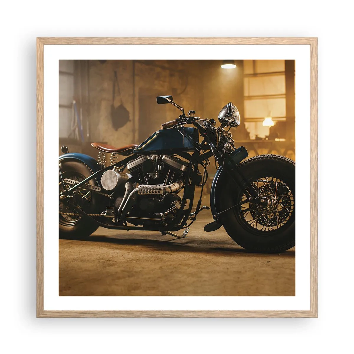 Plakat w ramie jasny dąb - Mogę wszystko - 60x60 cm