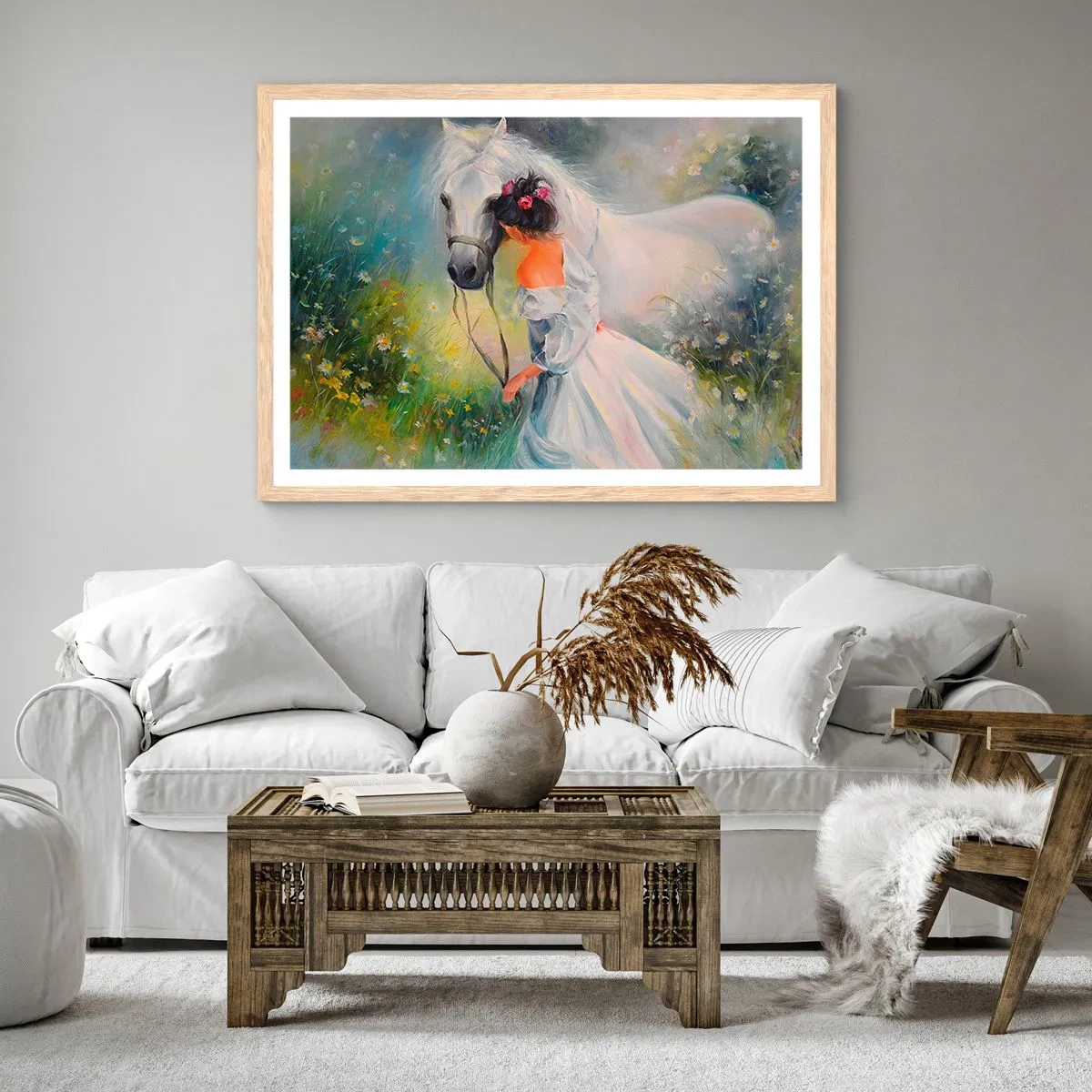 Plakat w ramie jasny dąb - Jak z pięknego snu - 70x50 cm