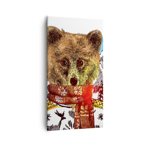 Obraz na płótnie - Chatka niedźwiadka - 55x100 cm