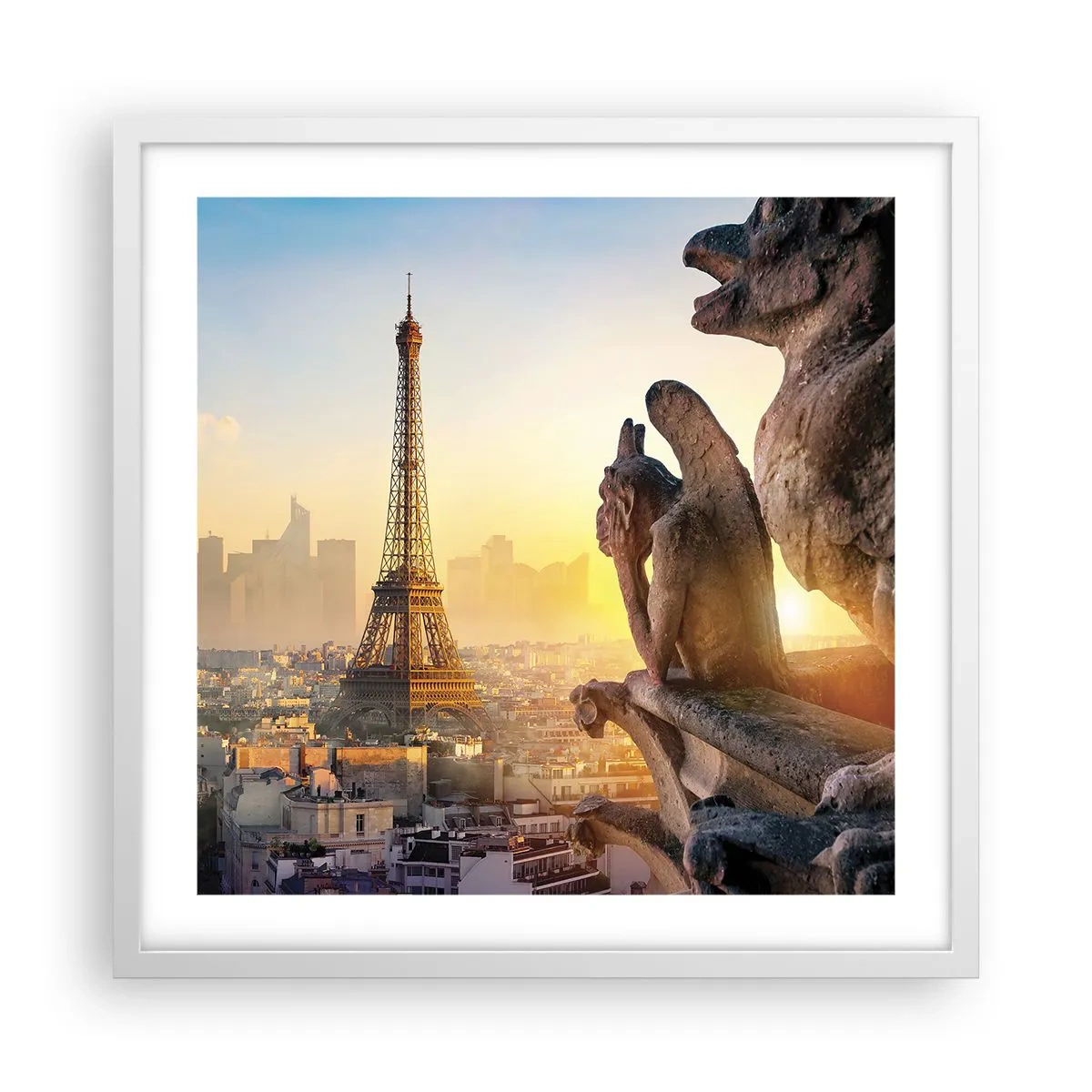 Plakat w białej ramie - Wiele się zmieniło… - 50x50 cm