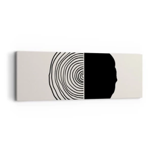 Obraz na płótnie - Pół na pół - 90x30 cm