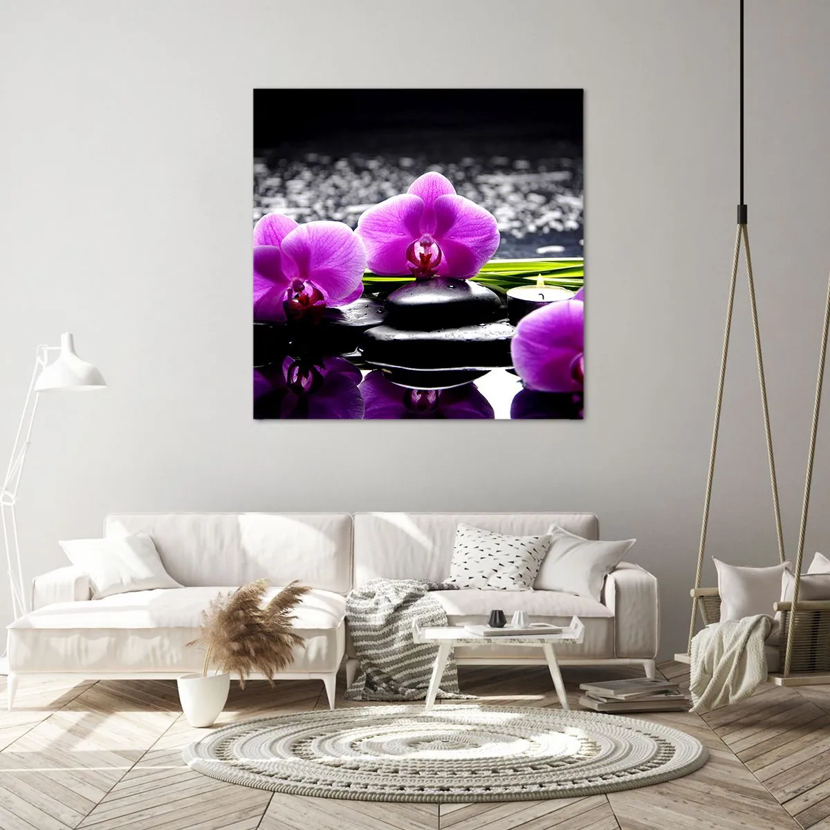 Obraz na płótnie - Utonąć w ciszy i spokoju - 70x70 cm