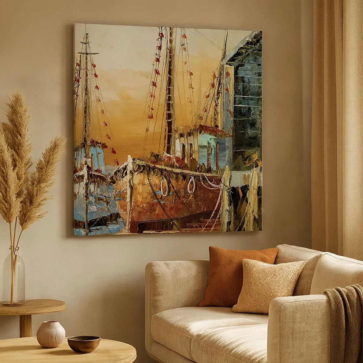 Obraz na płótnie - Spokojny powrót - 30x30 cm