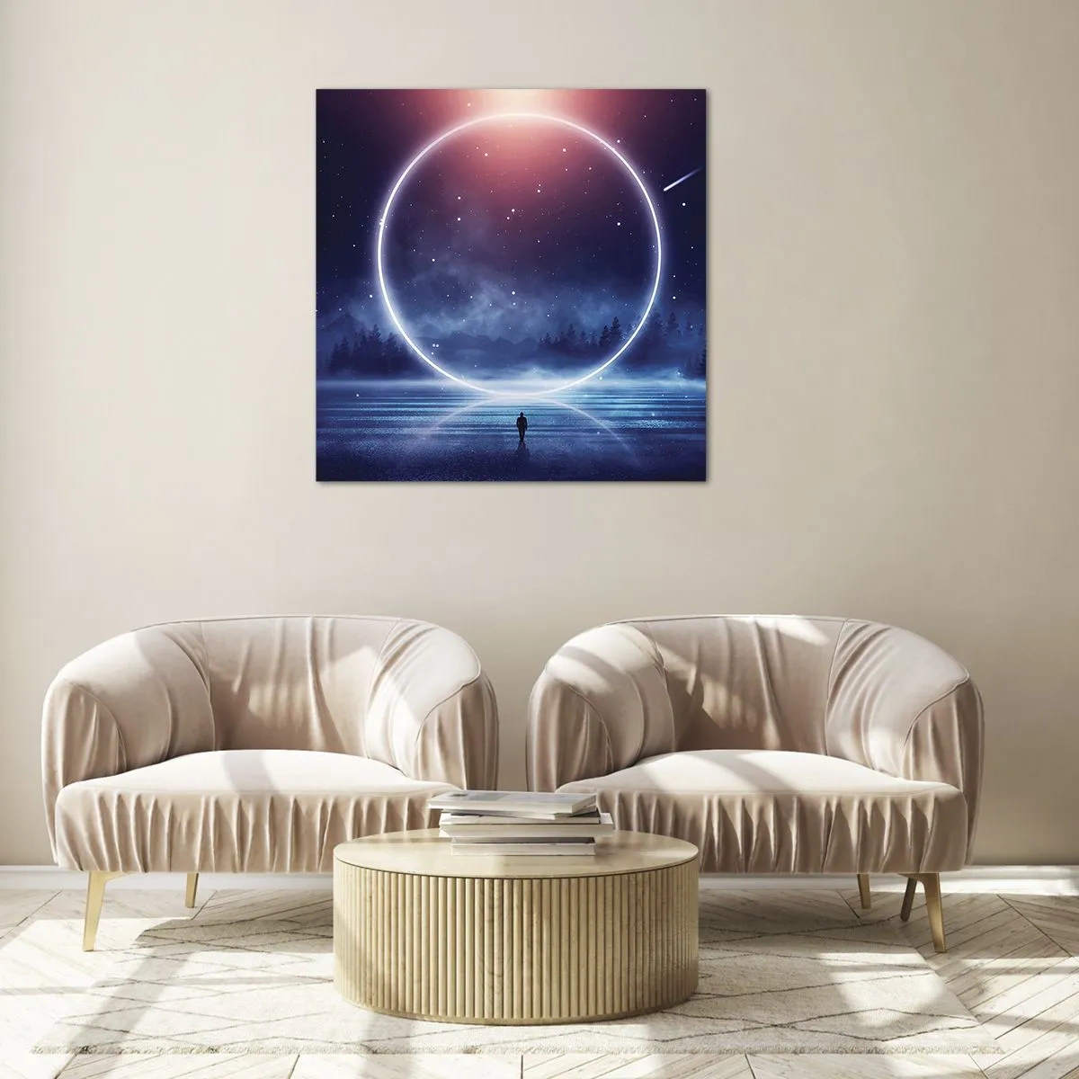 Obraz na szkle - Już tu są… - 60x60 cm