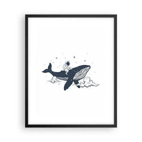 Plakat w czarnej ramie - Kosmiczna przygoda - 40x50 cm